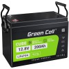 Green Cell akumulator LiFePO4 200Ah 12.8V 2560Wh Litowo-Żelazowo-Foszaanowy do Kampera, Paneli solarnych, Foodtrucka, Off-Grid (CAV04S)