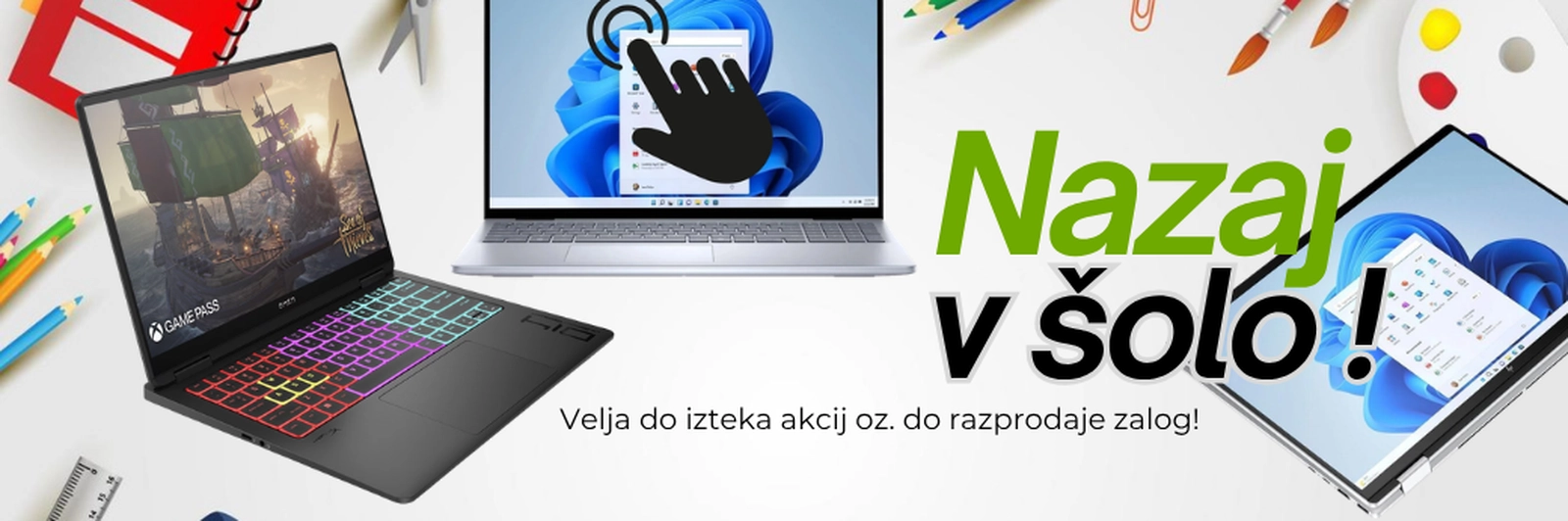 Nazaj v šolo s prenosniki iz Second Option trgovine
