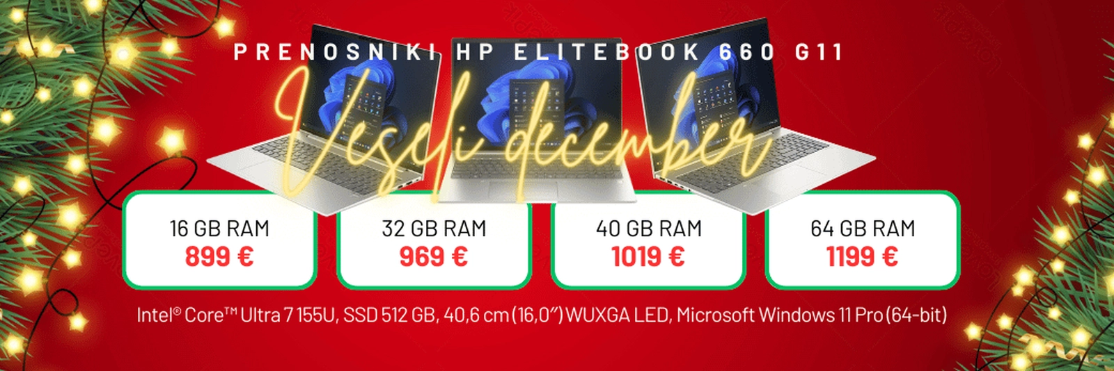 Poslovni prenosnik HP EliteBook 660 G11 že od 899 € z DDV - samo v Second Option trgovini!