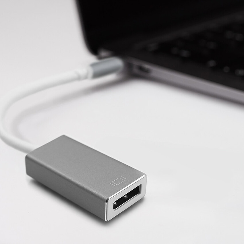 Prtevornik USB Type C 3.1 na DisplayPort 4K vmesnik 15cm Qoltec 50429