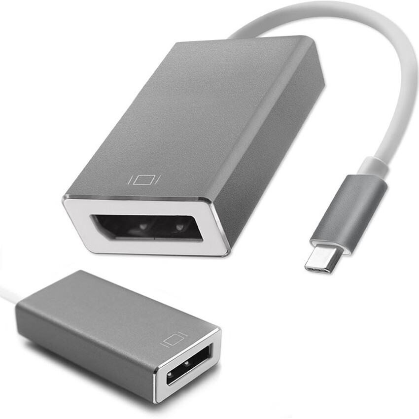 Prtevornik USB Type C 3.1 na DisplayPort 4K vmesnik 15cm Qoltec 50429