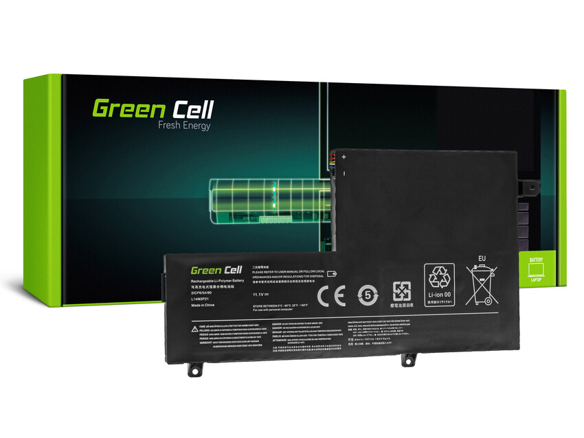 Green Cell baterija L14M3P21 za Lenovo Yoga 500-14IBD 500-14ISK 500-15IBD 500-15ISK (LE124)