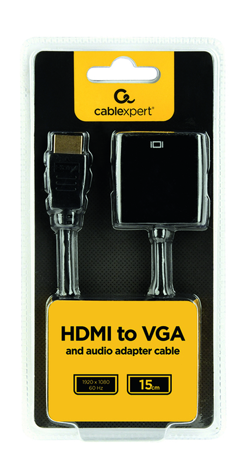 Adapter HDMI - VGA 15cm Gembird A-HDMI-VGA-03