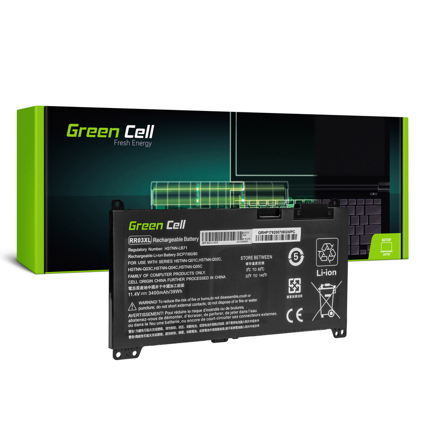 Green Cell baterija RR03XL za HP ProBook 430 G4 G5 440 G4 G5 450 G4 G5 455 G4 G5 470 G4 G5 (HP183)