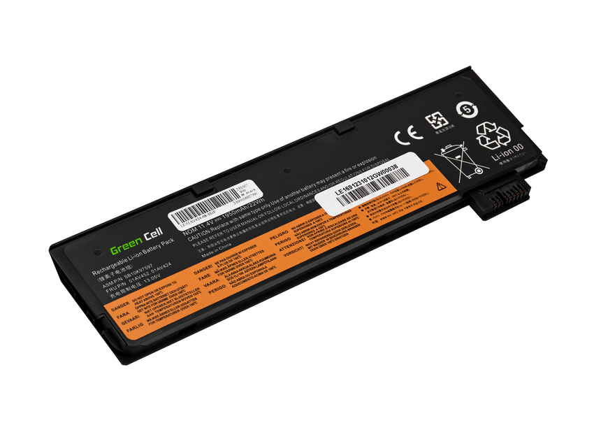 Green Cell baterija 01AV422 01AV490 01AV491 01AV492 za Lenovo ThinkPad T470 T480 T570 T580 T25 A475 A485 P51S P52S (LE169)