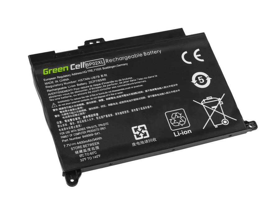 Green Cell baterija BP02XL za HP Pavilion 15-AU 15-AU051NW 15-AU071NW 15-AU102NW 15-AU107NW 15-AW 15-AW010NW (HP150)
