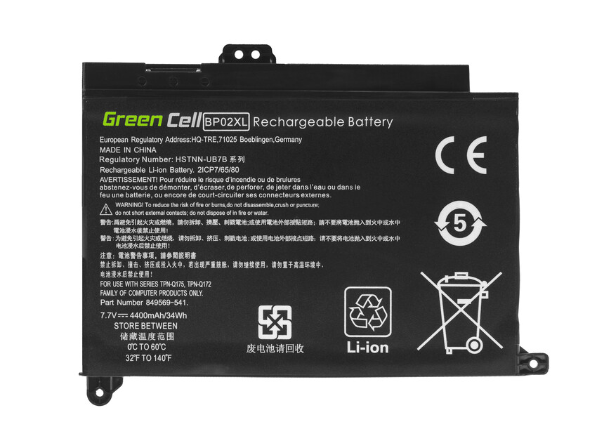 Green Cell baterija BP02XL za HP Pavilion 15-AU 15-AU051NW 15-AU071NW 15-AU102NW 15-AU107NW 15-AW 15-AW010NW (HP150)