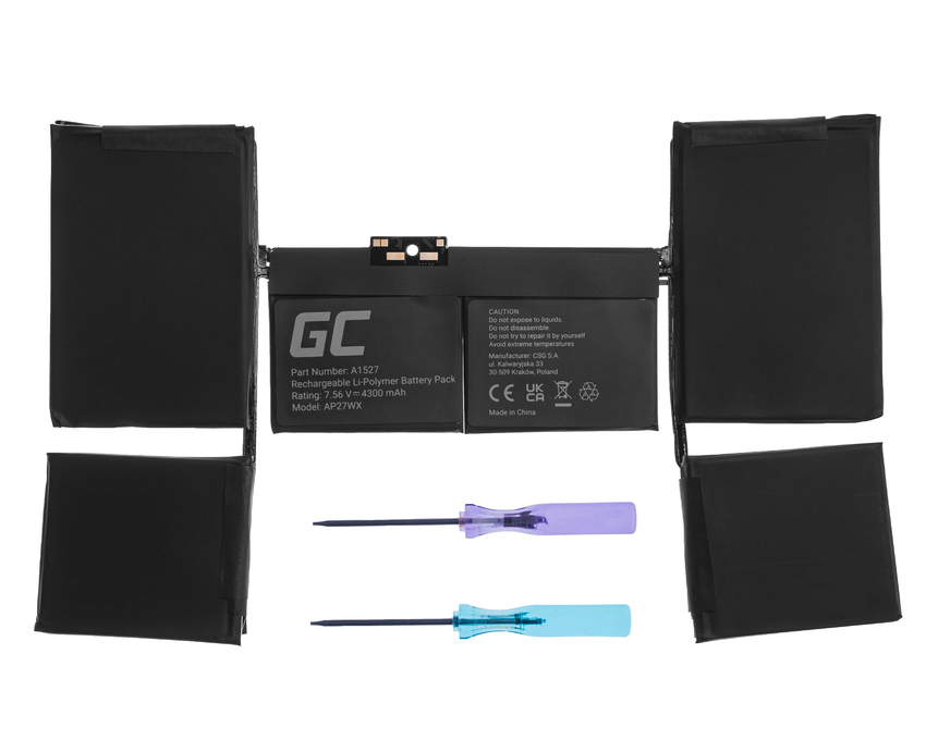 Green Cell baterija A1527 za Apple MacBook 12 A1534 (Early 2015, Early 2016, Mid 2017) (AP27WX)