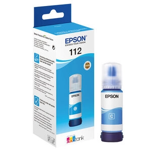 Epson EcoTank 112 črnilo, steklenička, cyan (C13T06C24A)