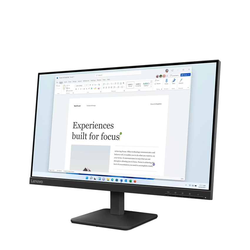 Monitor Lenovo L24-4e 60,5 cm (23,8″) FHD IPS LED 100 Hz ukrivljen