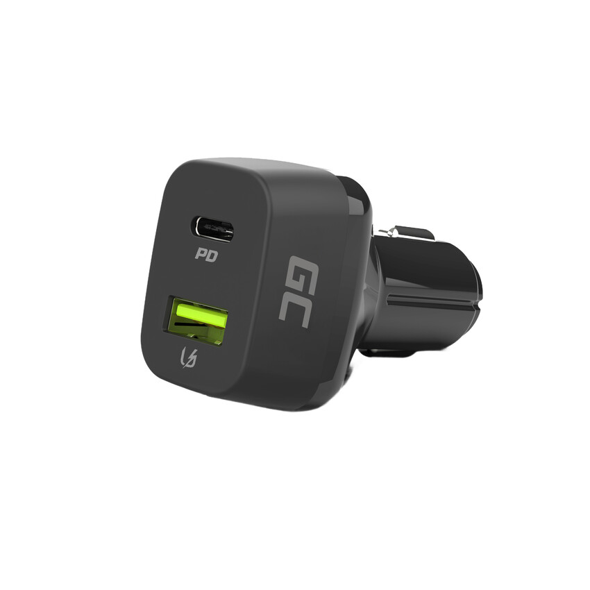 Green Cell Car napajanje USB-C 48W (napajalni kabel 30W, QC 3.0) (CAD33)