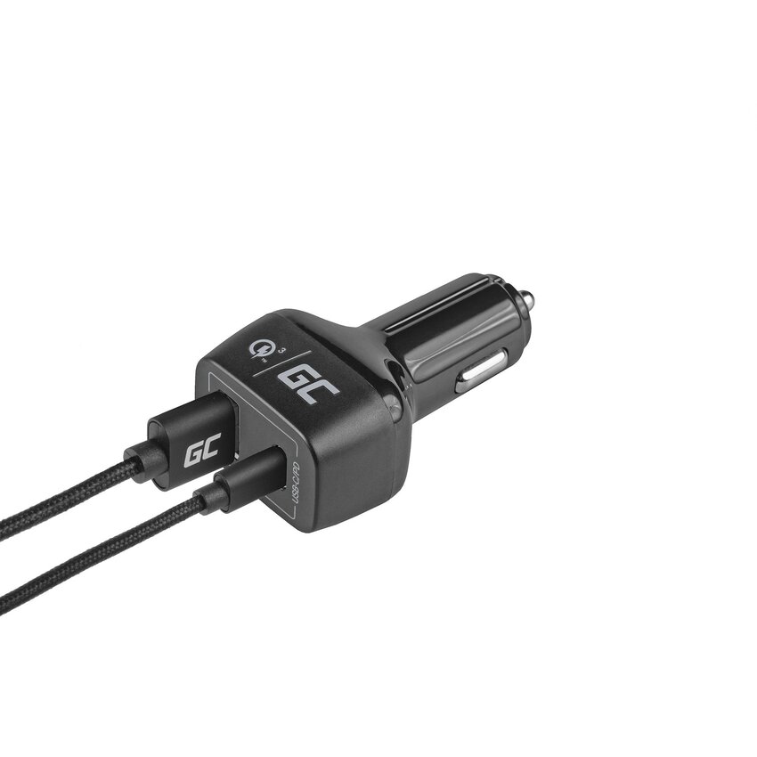 Green Cell Car napajanje USB-C 48W (napajalni kabel 30W, QC 3.0) (CAD33)