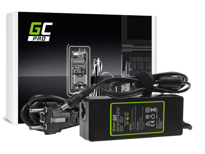Green Cell PRO polnilec / AC Adapter 15V 5A 75W za Toshiba Tecra A10 A11 M11 Satellite A100 P100 Pro S500 (AD29P)