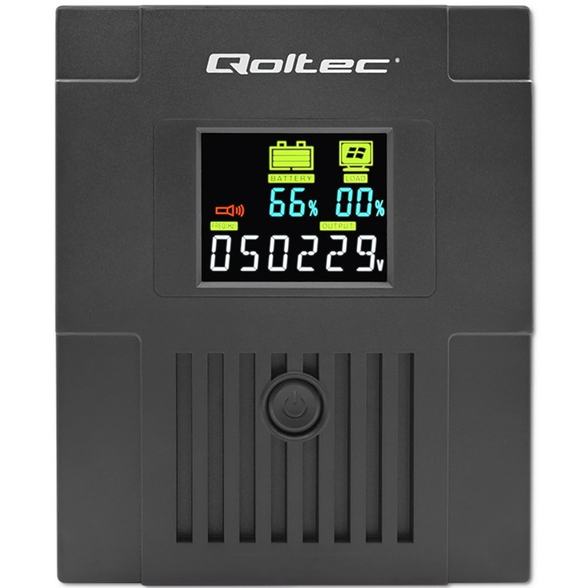 Brezprekinitveno napajanje Qoltec 53771 2000VA | 1200W | LCD | USB | RJ45