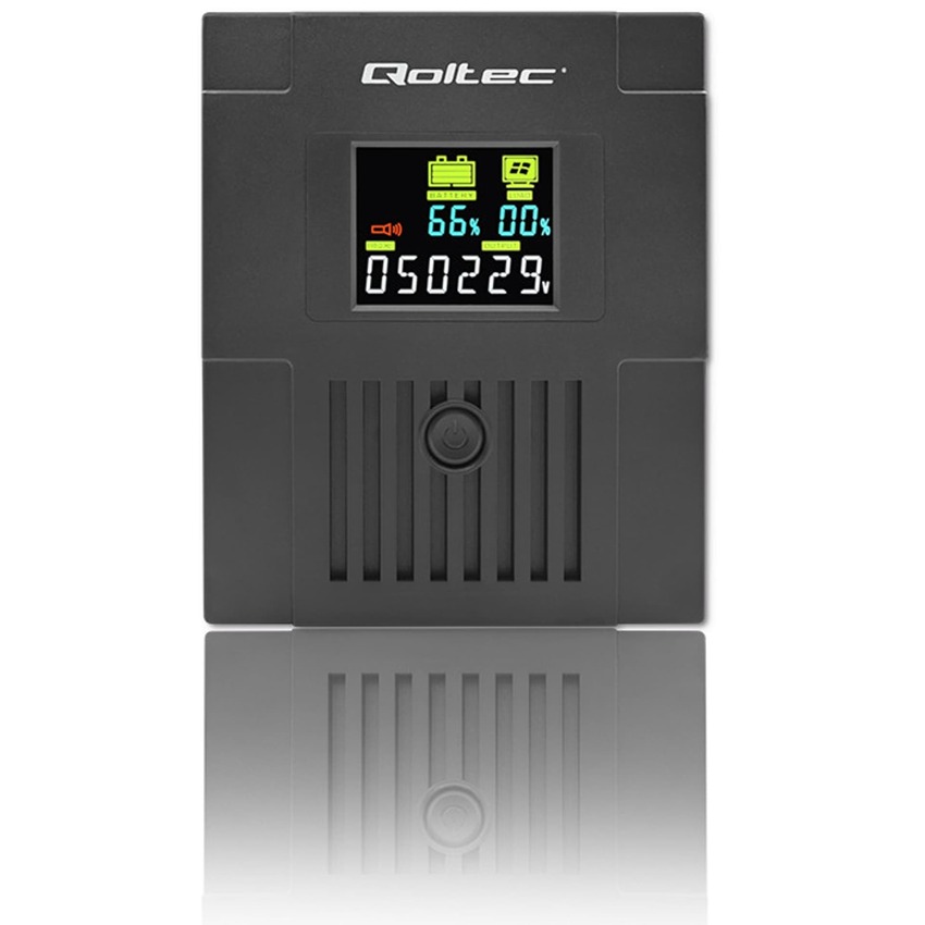 Brezprekinitveno napajanje Qoltec 53771 2000VA | 1200W | LCD | USB | RJ45