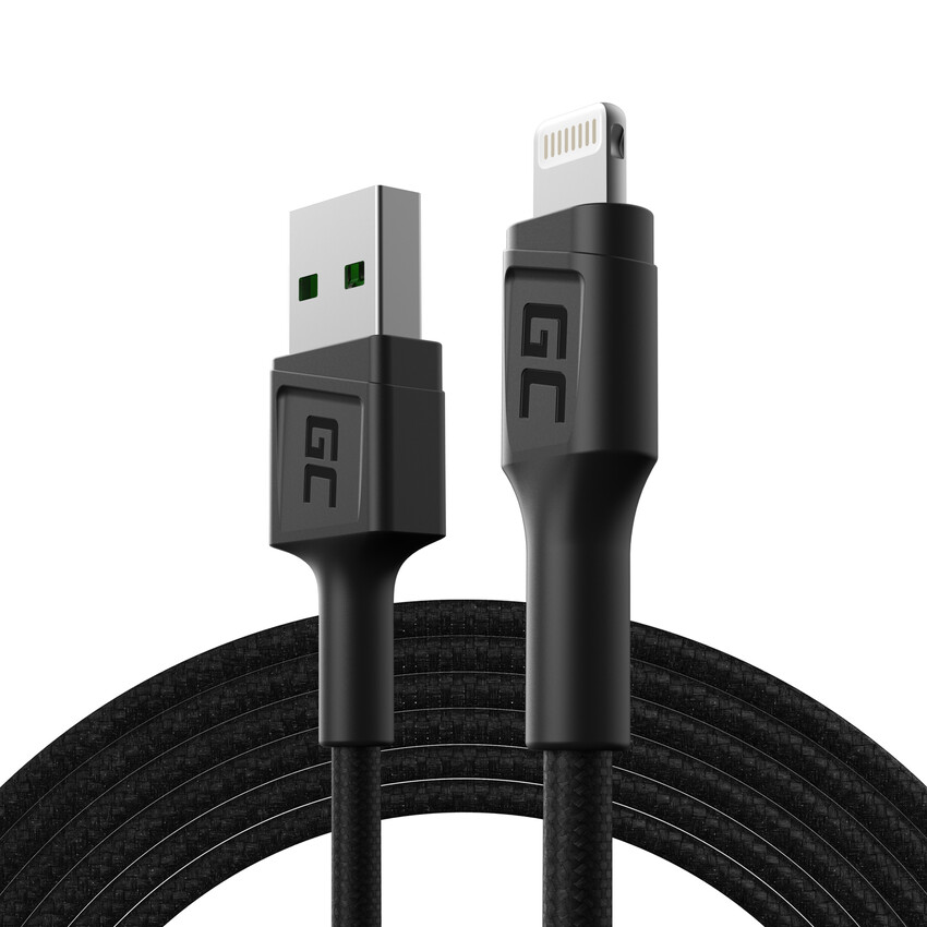 Green Cell kabel GC PowerStream USB-A - Lightning 200cm Quick charge Apple 2.4A (KABGC18)