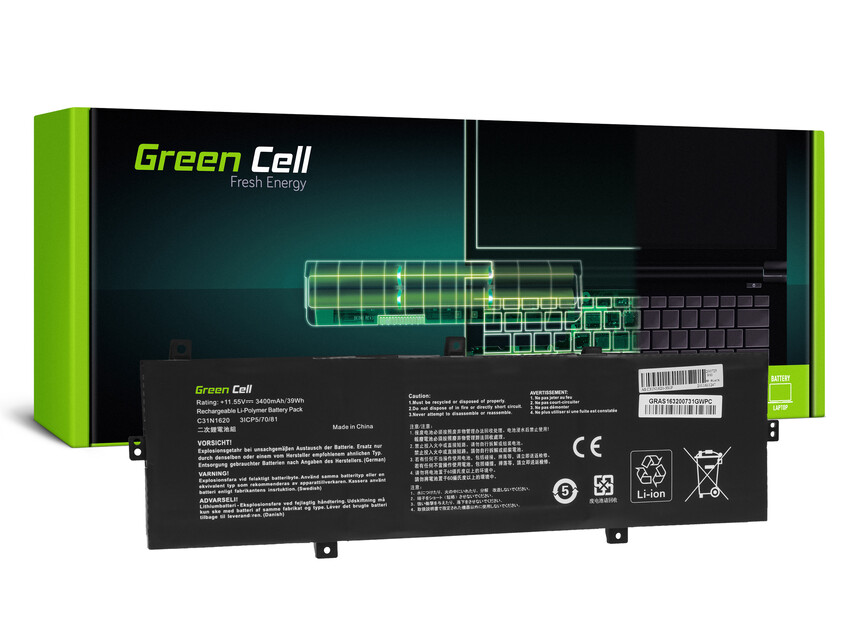 Green Cell baterija C31N1620 za Asus ZenBook UX430 UX430U UX430UA UX430UN UX430UQ (AS163)