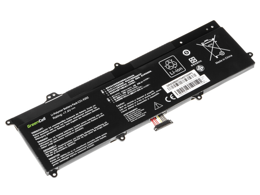 Green Cell baterija C21-X202 za Asus X201E F201E VivoBook F202E Q200E S200E X202E (AS88)