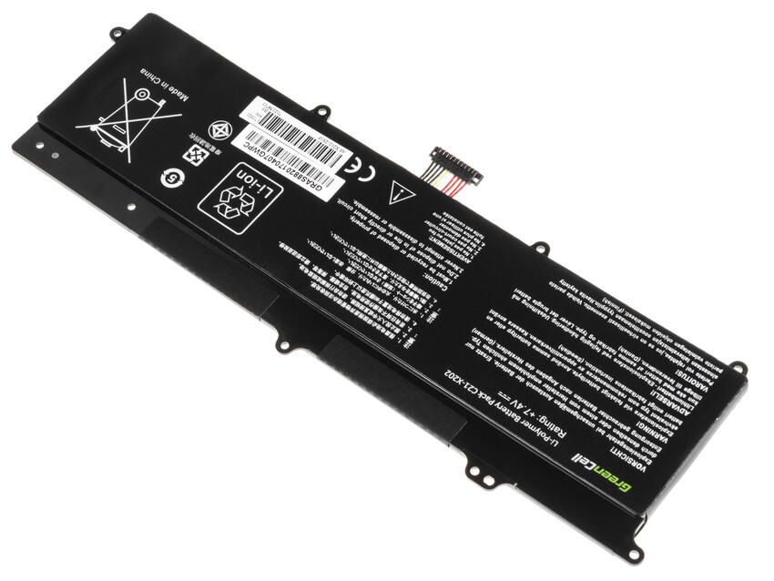 Green Cell baterija C21-X202 za Asus X201E F201E VivoBook F202E Q200E S200E X202E (AS88)