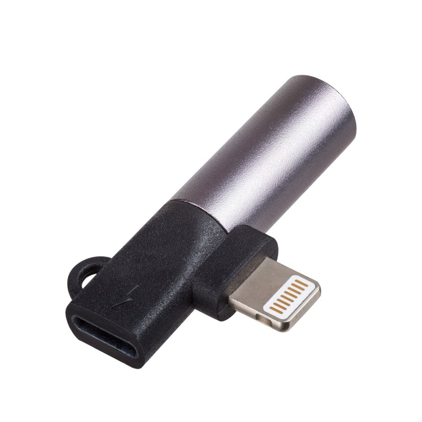 Adapter iz Iphone Lightning na Audio Jack + napajanje
