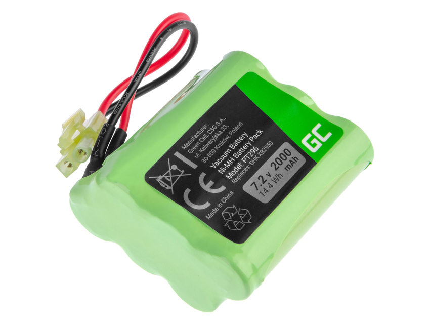 baterija (2 Ah 7.2V) Green Cell baterija za Shark XB2950 V2950 V2950A V2945Z V2945 (PT296)