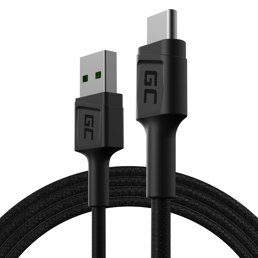 Green Cell kabel GC PowerStream USB-A - USB-C 120cm Ultra Charge, QC 3.0 (KABGC22)