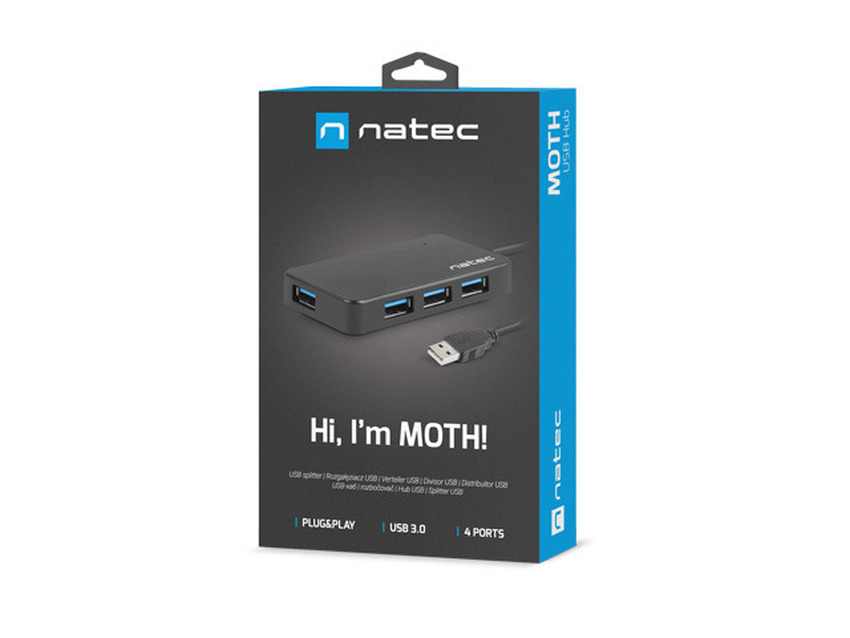 USB razdelilec / USB HUB NATEC Moth NHU-1342 4x USB 3.0
