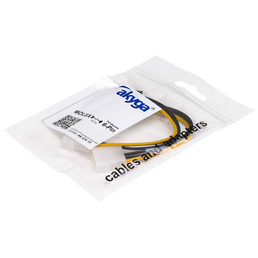 Interni kabel-adapter molex - 2x sata AK-CA-13