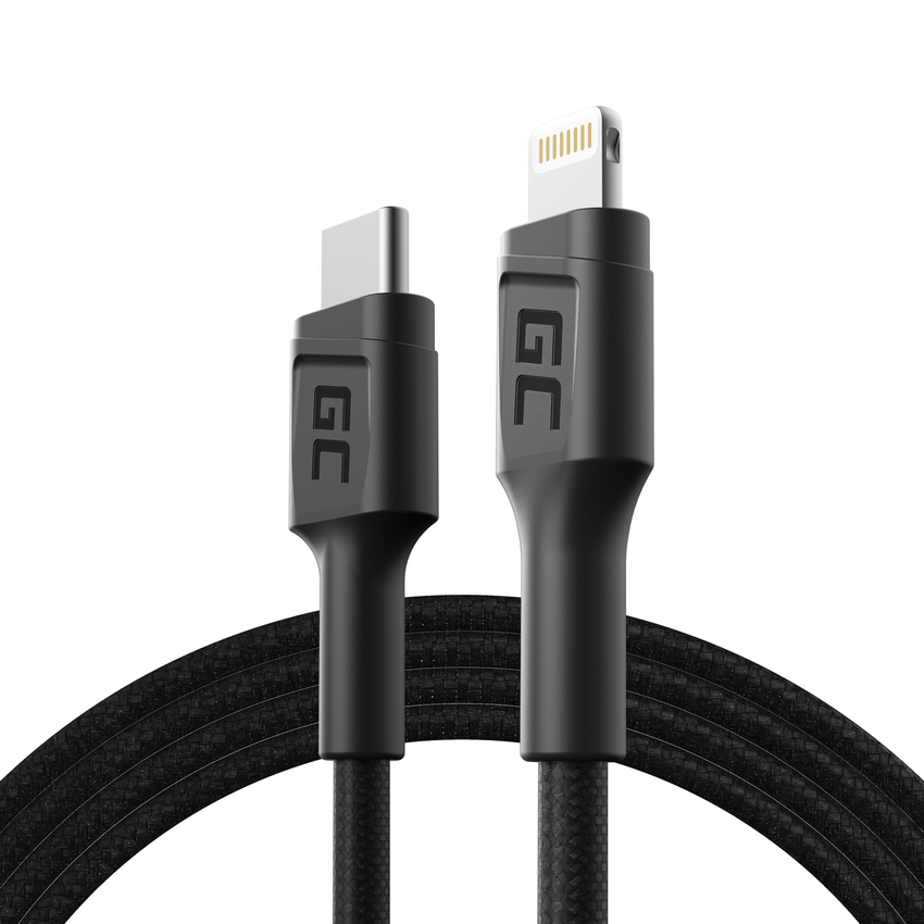 Green Cell kabel GC Power Stream USB-C - Lightning 100 cm with napajalni kabel (Apple MFi Certified) (KABGC07)