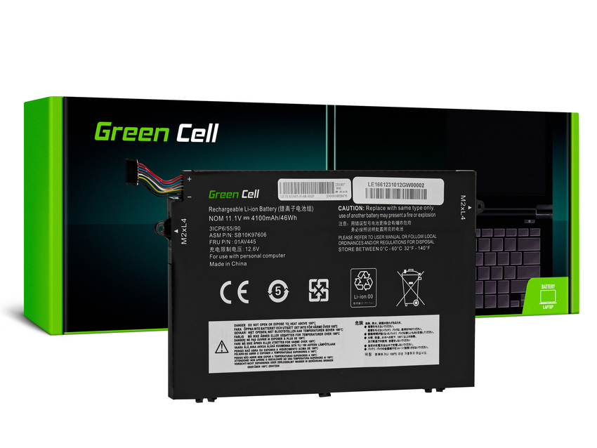 Green Cell baterija L17C3P51 L17L3P51 L17M3P51 L17M3P52 za Lenovo ThinkPad E480 E485 E490 E495 E580 E585 E590 E595 (LE166)