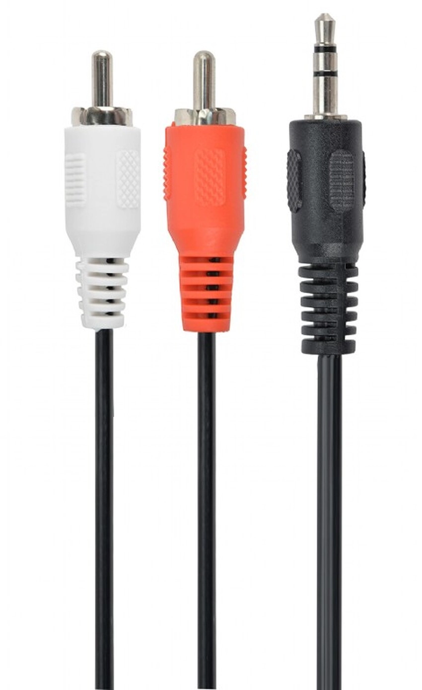 Zvočniški AUX kabel Gembird Jack 3.5mm – 2xRCA audio 2,5m CCA-458-2.5M