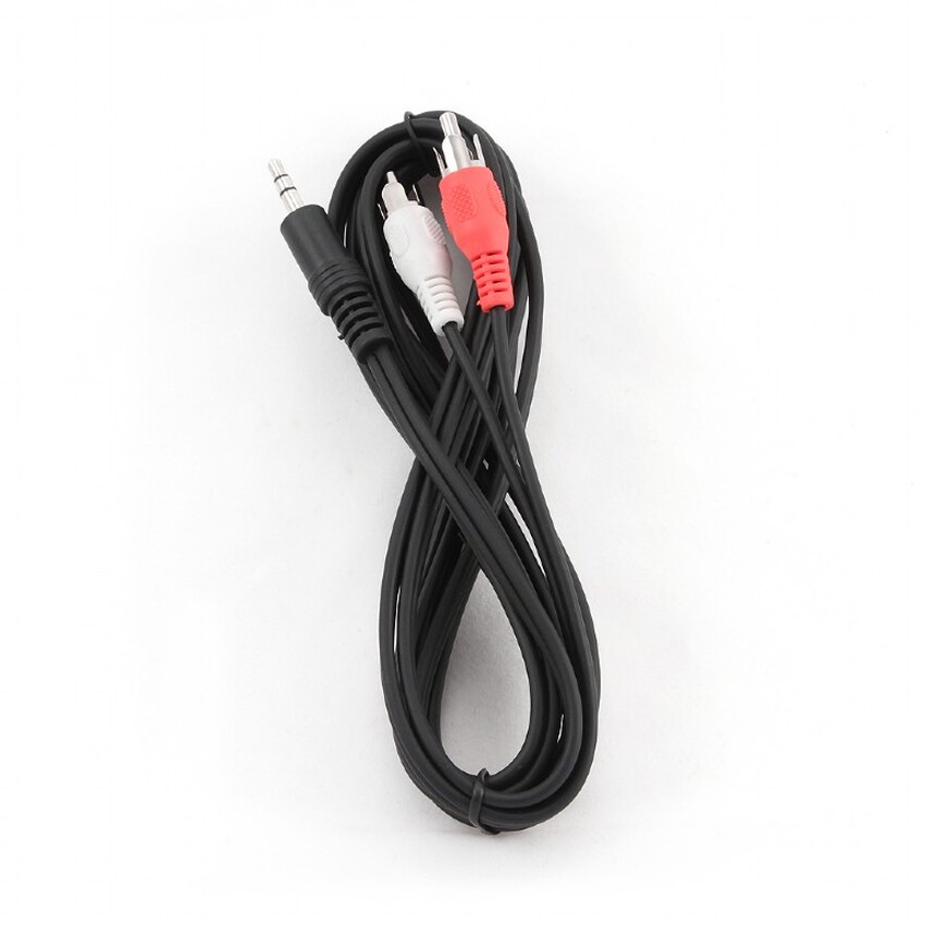 Zvočniški AUX kabel Gembird Jack 3.5mm – 2xRCA audio 2,5m CCA-458-2.5M