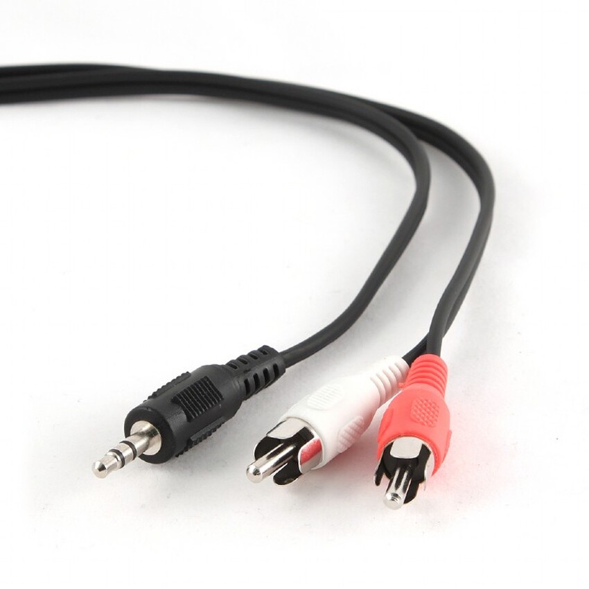 Zvočniški AUX kabel Gembird Jack 3.5mm – 2xRCA audio 2,5m CCA-458-2.5M