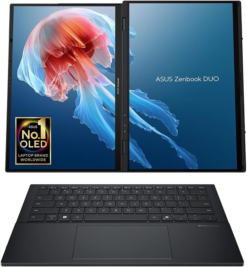Prenosnik Asus ZenBook Duo UX8406CA / Core Ultra 9 / RAM 32 GB / SSD Disk / 14,0″ 2.8K
