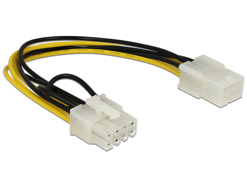 kabel za napajanje PCI Express 6 pin ženski > 8 pin moški