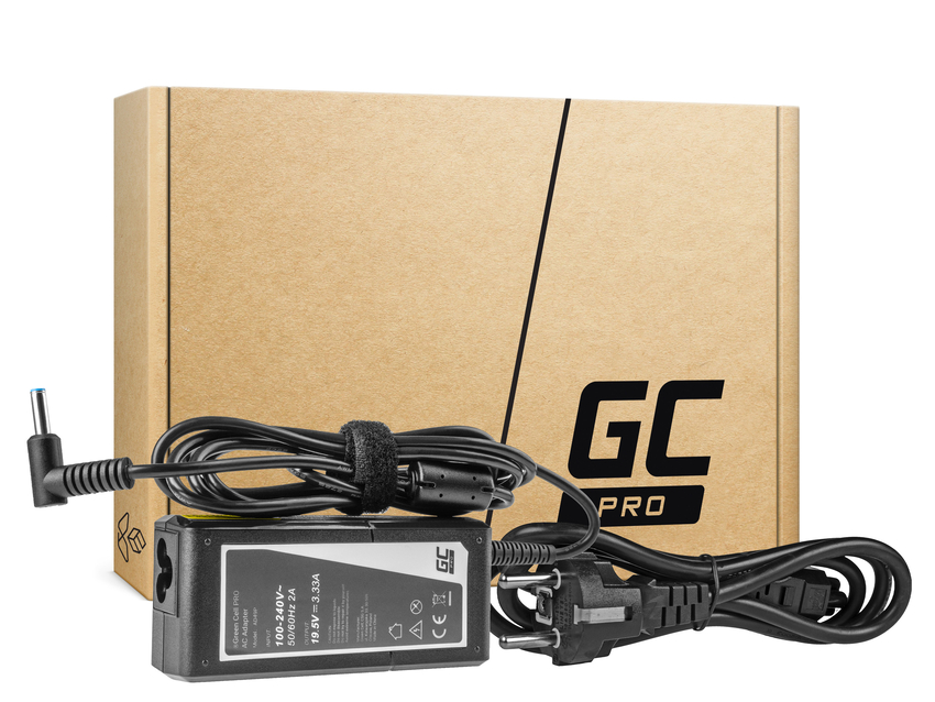 Green Cell PRO polnilec / AC Adapter 19.5V 3.33A 65W za HP 250 G2 G3 G4 G5 15-R 15-R100NW 15-R101NW 15-R104NW 15-R233NW (AD49P)