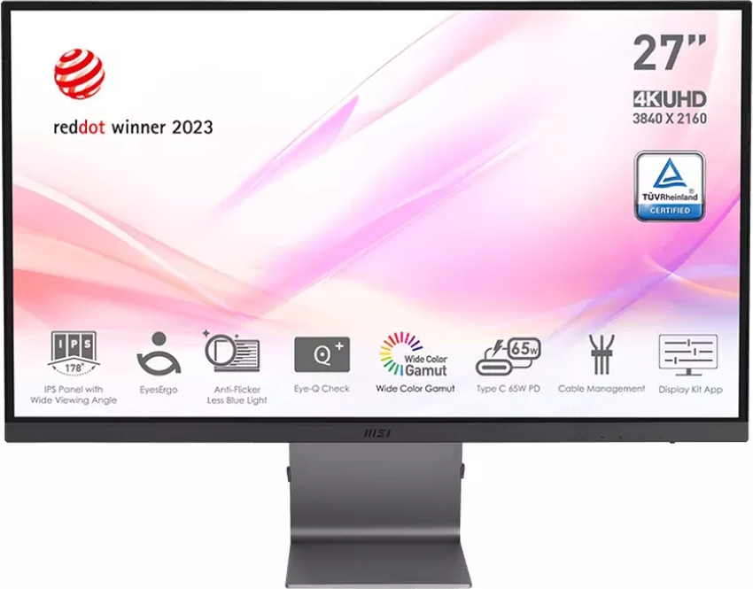 Monitor MSI Modern MD271ULDE 68,6 cm (27″) 4K UHD (3840x2160) IPS LED 10-bit