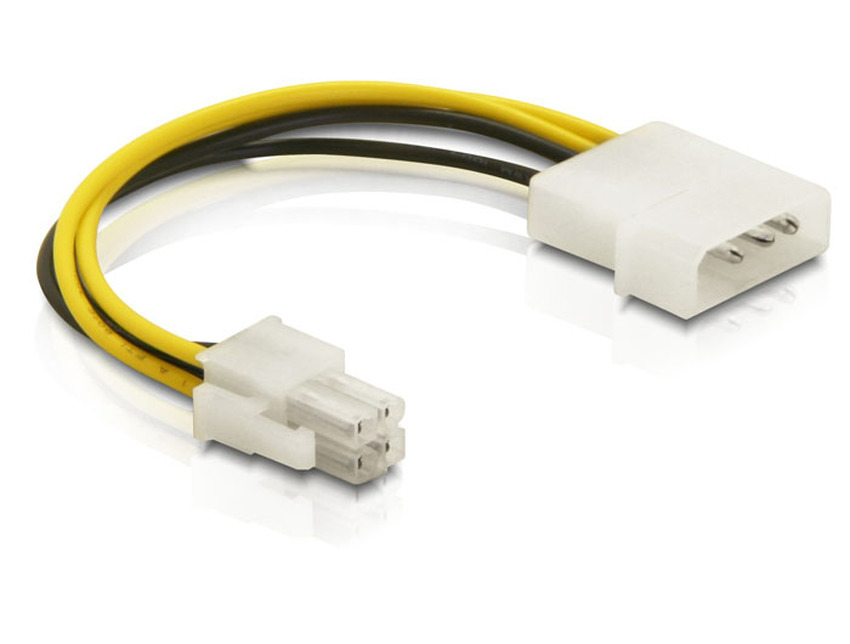 Kabel Power Molex 4pin Moški > P4 Pin Moški 15cm