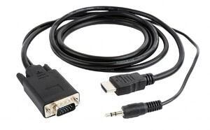 Kabelski vmesnik iz HDMI na VGA Gembird A-HDMI-VGA-03-6