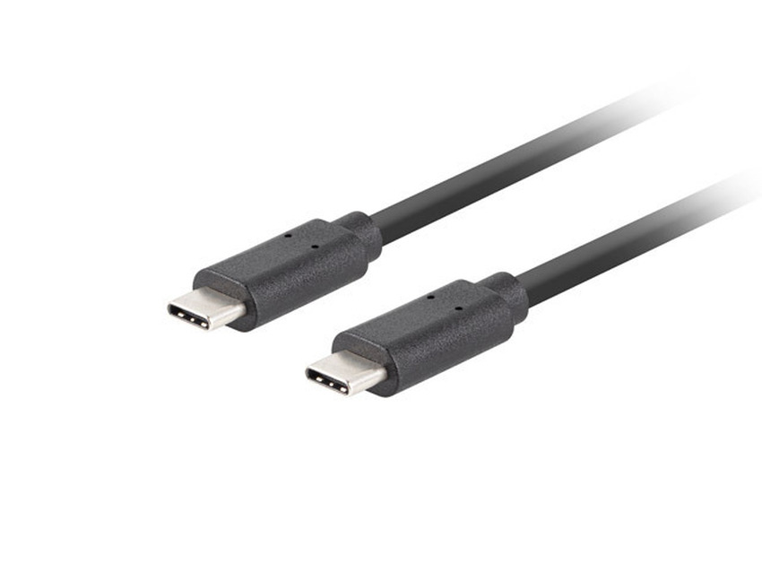 Kabel USB-C na USB-C Lanberg CMCM-32CU-0010-BK 100W PD 1m