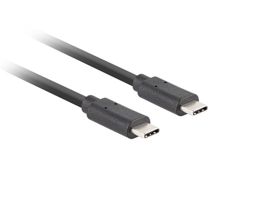Kabel USB-C na USB-C Lanberg CMCM-32CU-0010-BK 100W PD 1m