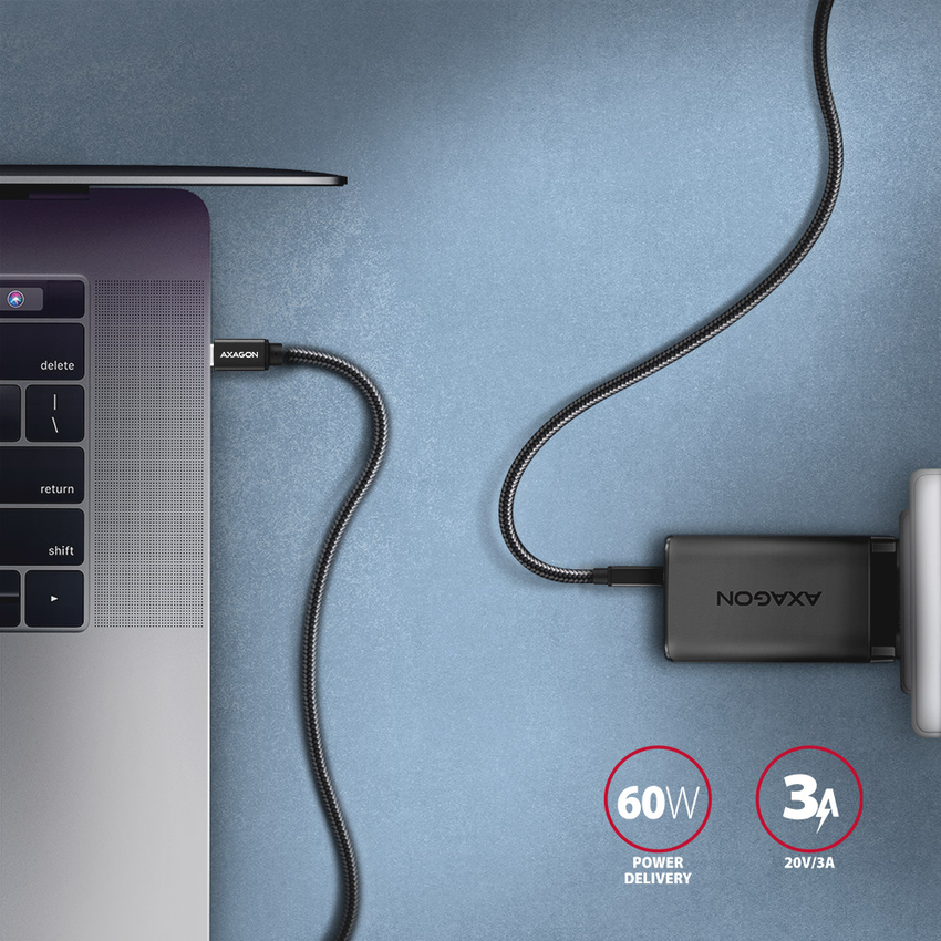 Kabel AXAGON BUCM3-CM20AB Kabel USB-C 3.2 Gen1