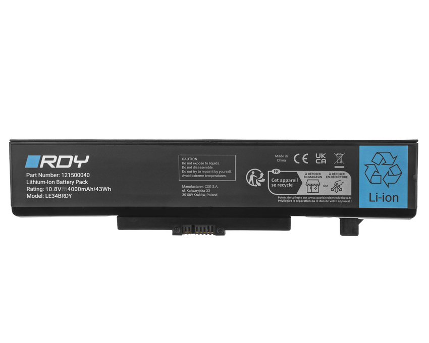 RDY Laptop baterija L11L6Y01 L11M6Y01 L11S6Y01 za Lenovo B580 B590 G500 G505 G510 G580 G585 G700 G710 V580 IdeaPad Z585 (LE34BRDY)