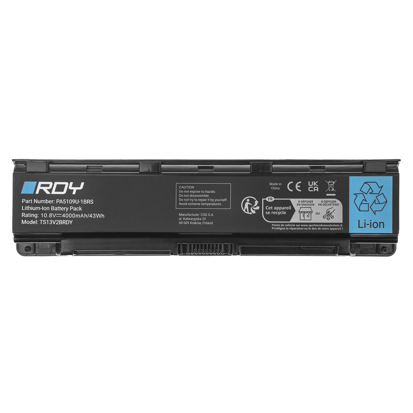 RDY Laptop baterija PA5109U-1BRS PA5110U-1BRS PABAS272 za Toshiba Satellite C50 C50D C55 C55D C70 C75 C75D L70 (TS13V2BRDY)