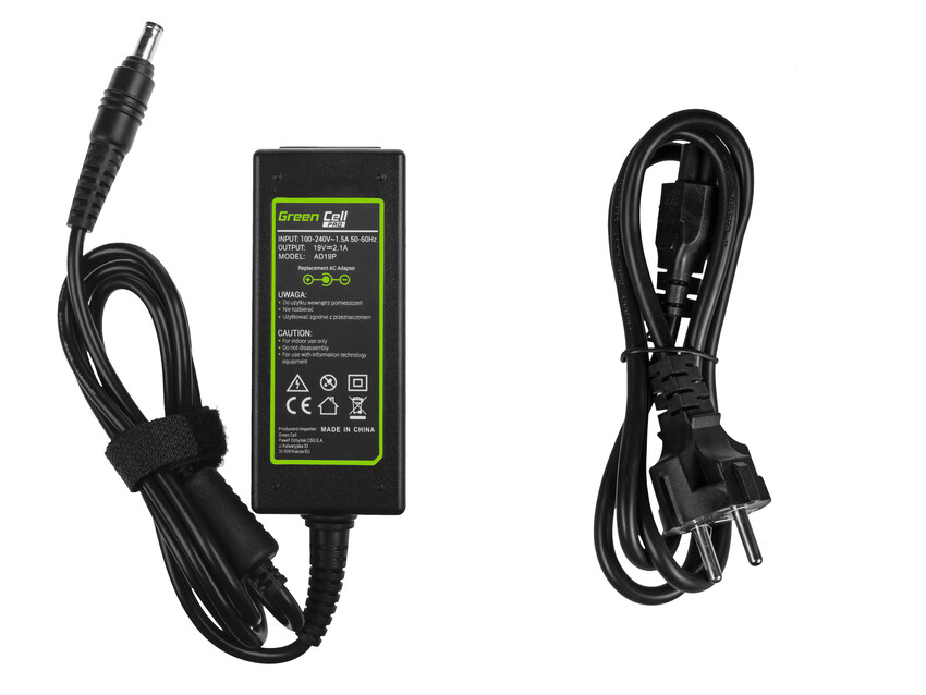 Green Cell PRO polnilec / AC Adapter 19V 2.1A 40W za Samsung N100 N130 N145 N148 N150 NC10 NC110 N150 Plus (AD19P)