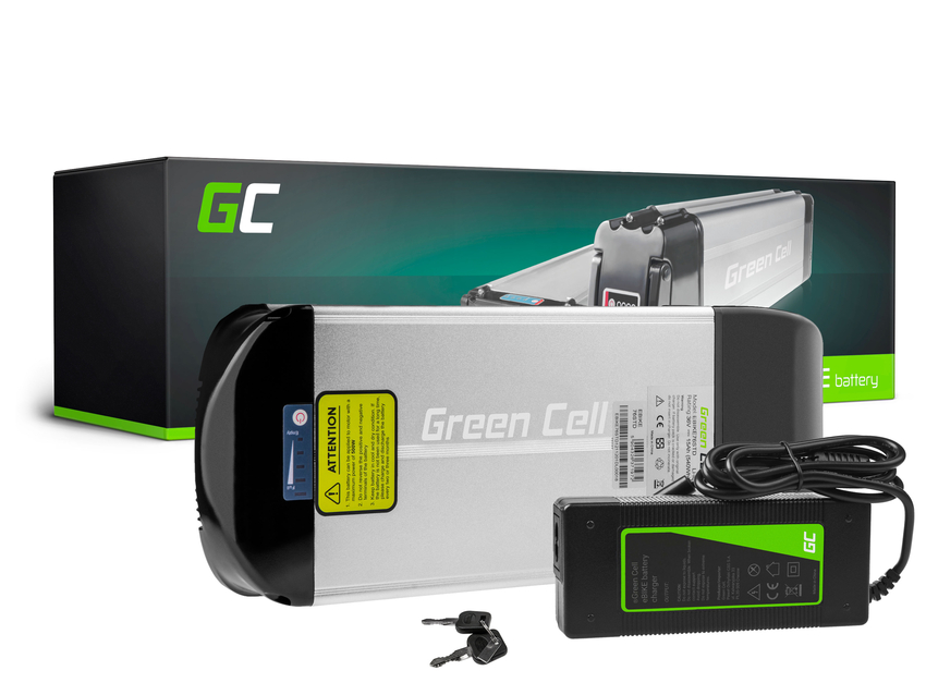 Green Cell® E-Bike baterija 36V 15Ah Li-Ion Rear Rack with polnilec (EBIKE76STD)