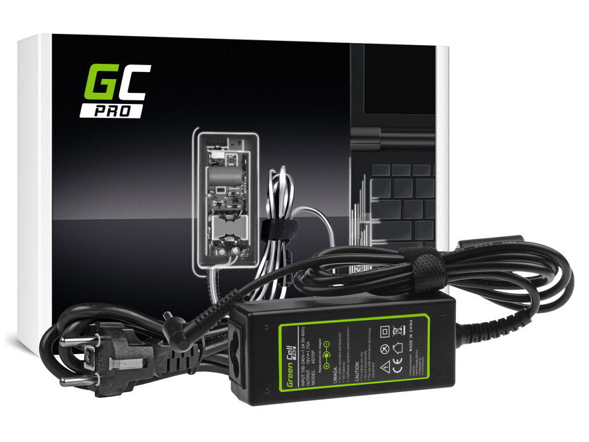 Green Cell PRO polnilec / AC Adapter 19V 1.75A 33W za Asus X201E Vivobook F200CA F200MA F201E Q200E S200E X200CA X200M X200MA (AD70P)