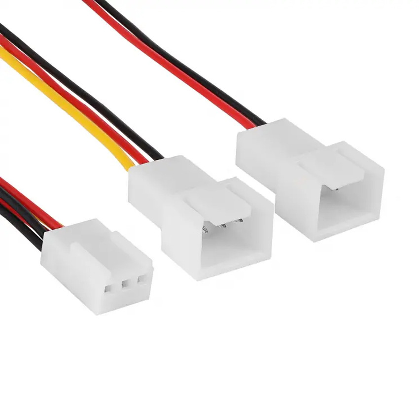 Adapter s kablom Akyga AK-CA-52 3-polni (f) / 2x 3-polni (m) 2x 15 cm