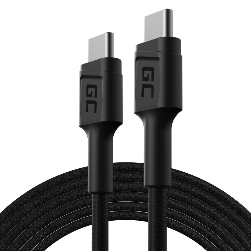 Green Cell kabel GC PowerStream USB-C - USB-C 200cm with napajalni kabel (60W), 480 Mbps, Ultra Charge, QC 3.0 (KABGC29)