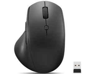 Miška brezžična Lenovo 600, ergonomska, črna